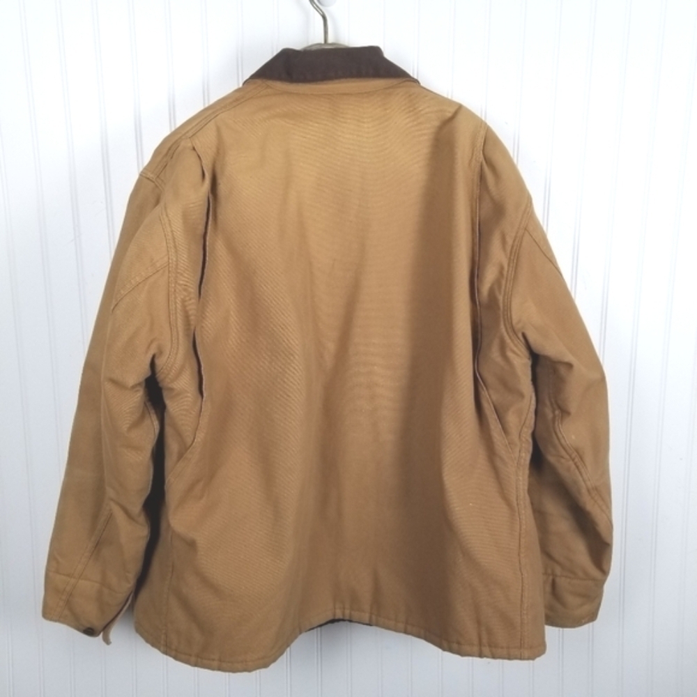 VTG Barn Field Coat Canvas Quilt Lined Made USA XXXL Winter Guide Gear Hunting - Picture 2 of 16